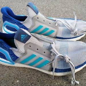 Adidas UltraBoost 19 Shock Cyan Sneakers Size 14